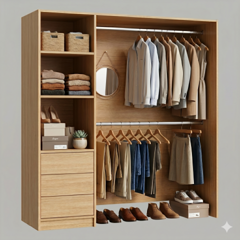 FOUCHARD - Dressing sans porte sur mesure